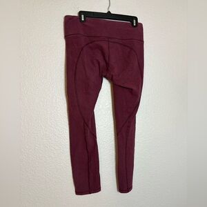 Lululemon Maroon Leggings Size 10